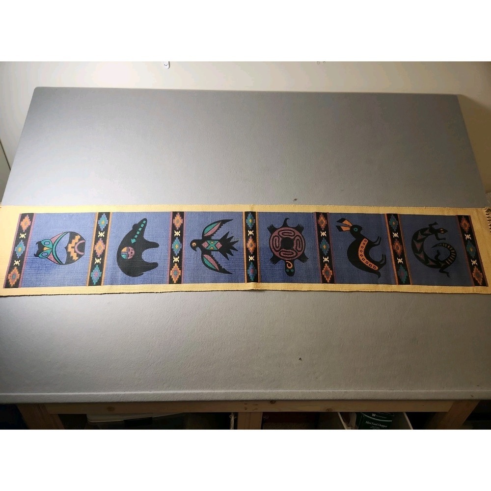 El Paso Saddle Blanket Co Southwest Heavy Cotton Table Runner 6ft 1-inch